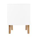 Artiss Bedside Table 2 Drawers - ANDERS White-4