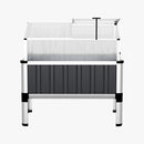 Green Fingers Garden Bed 80x49x74cm Greenhouse Planter Box Raised Galvanised Herb-3