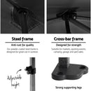 Instahut Gazebo Pop Up Marquee 3x3m Folding Tent Wedding Gazebos 500D Black-4