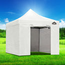 Instahut Gazebo Pop Up Marquee 3x3 Folding Tent Wedding Gazebos 500D White-7