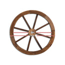 Gardeon Garden Decor Outdoor Ornament Wooden Wagon Wheel-2