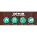 Artiss Floor Lamp 3 Tier Shelf Storage LED Light Stand Home Room Pattern Brown-4