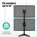 Artiss Monitor Arm Stand Dual Mount HD LED TV Bracket Holder Freestanding-5