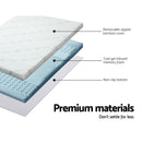 Giselle Bedding Memory Foam Mattress Topper 7-Zone 8cm Double-3