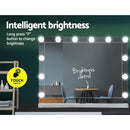 Embellir Hollywood Makeup Mirror With Light 12 LED Bulbs Vanity Lighted Silver 58cm x 46cm-6