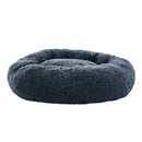 i.Pet Pet Bed Dog Cat 90cm Large Calming Soft Plush Bed Dark Grey-1