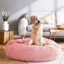 i.Pet Pet Bed Dog Cat 90cm Large Calming Soft Plush Pink-7