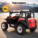 Rigo Kids Electric Ride On Car Off Road Jeep Remote 12V Red-4