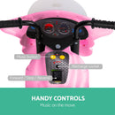 Rigo Kids Ride On Motorbike Motorcycle Car Pink-6