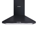 Devanti 600mm Range Hood 60cm Rangehood Black-3