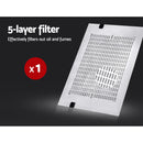 Devanti 600mm Range Hood 60cm Rangehood Stainless Steel-4