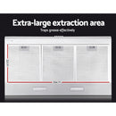 Devanti 900mm Range Hood 90cm Rangehood Stainless Steel-4