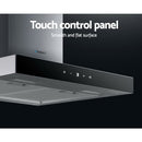 Devanti 600mm Range Hood 60cm Rangehood Glass Stainless Steel-3