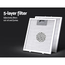 Devanti 900mm Range Hood 90cm Rangehood Glass Canopy-5