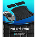 3PCS Car Rear Front Cargo Trunk Toolbox Luggage Rubber Mats for Tesla Model 3 2021-2022-4
