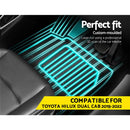 Weisshorn Car Rubber Floor Mats Compatible For Toyota Hilux Dual Cab 2015-2022-4