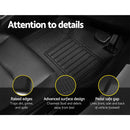 Weisshorn Car Rubber Floor Mats Compatible For Toyota Hilux Dual Cab 2015-2022-6