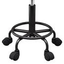 Artiss Salon Stool Round Swivel Chairs Black-4