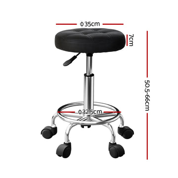 Artiss Salon Stool Round Swivel Chairs - 0