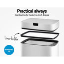 Devanti 45L Motion Sensor Bin Rubbish Automatic White-5