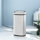 Devanti 58L Motion Sensor Bin Rubbish Automatic White-8
