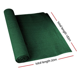 Instahut 90% Shade Cloth 1.83x20m Shade Cloth Sail Heavy Duty Shadecloth Garden Mesh Roll GR - 0