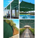 Instahut 70% Shade Cloth 3.66x30m Shadecloth Sail Heavy Duty Green-4
