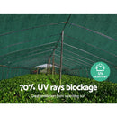 Instahut 70% Shade Cloth 3.66x30m Shadecloth Sail Heavy Duty Green-6