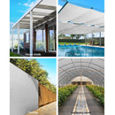 Instahut 90% Shade Cloth 3.66x30m Shadecloth Wide Heavy Duty White-4