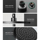 Cefito 9'' Rain Shower Head Set Handheld Round High Pressure Black-4