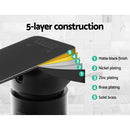 Cefito Shower Mixer Tap Wall Bath Taps Brass Hot Cold Basin Bathroom Black-4