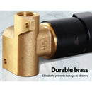 Cefito Shower Mixer Tap Wall Bath Taps Brass Hot Cold Basin Bathroom Black-5