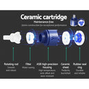 Cefito Shower Mixer Tap Wall Bath Taps Brass Hot Cold Basin Bathroom Black-6