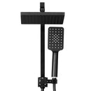 Cefito 8'' Rain Shower Head Set Handheld Square High Pressure Black-3