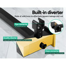 Cefito 8'' Rain Shower Head Set Handheld Square High Pressure Twins Tap Black-6