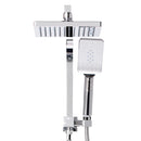 Cefito 8'' Rain Shower Head Set Handheld Square High Pressure Chrome-3
