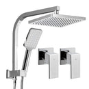 Cefito 8'' Rain Shower Head Set Handheld Square High Pressure wins Tap�Chrome-1