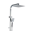 Cefito 10'' Rain Shower Head Set Handheld Square High Pressure Chrome-1