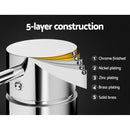 Cefito Basin Mixer Wall Tap Round Brass Faucet Shower Bathtub Chrome-6