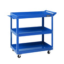 Giantz 3-Tier Tool Cart Trolley Workshop Garage Storage Organizer Blue-1