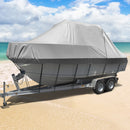 Seamanship Boat Cover 25-27ft Trailerable Jumbo Marine 600D Heavy Duty Grey-8