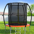 Everfit 6FT Trampoline for Kids w/ Ladder Trampoline Enclosure Safety Net Rebounder Orange-7