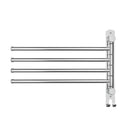Towel Rail Rack Holder 4 Bars Wall Mounted Stainless Steel Swivel Hanging Hook-3