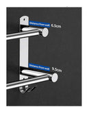 Stretchable 45-75 cm Towel Bar for Bathroom and Kitchen (Two Bars)-4