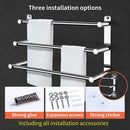Stretchable 45-75 cm Towel Bar for Bathroom and Kitchen (Three Bars)-5