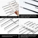 2 Pack Adjustable Multi-Layer 5 in 1 Pants Hanger for Wardrobe and Home Storage (White)-5