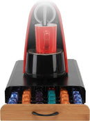 CARLA HOME Coffee Pods Holder Storage Drawer Compatible with 60 Nespresso Pods for Kitchen Storage & Organisation (Natural)-2