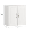 Wall Cabinets Storage, White-3