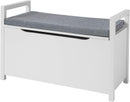 Storage Bench Lift Up Top Padded Seat Toy Box-1