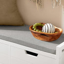 Shoe Bench Shoe Rack Cabinet Hallway, White-6